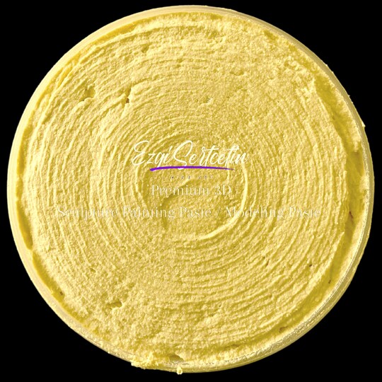 Ezgi Sertcetin; 3D Premium Sculpture Painting Paste|Texture Paste|Decorative Plaster|Ready to Use|Ideal for Artwork|Stencil|Flowers|Texture|Art Relief|New Formula| 6 oz by Volume|Ezgi Sertcetin; Category:Fine Art Paint; Image:1